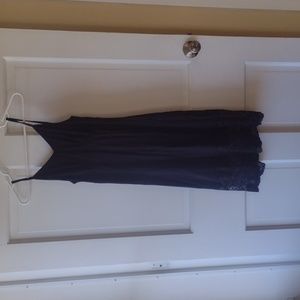Belle Poque Black slip with lace hem, size small NWT